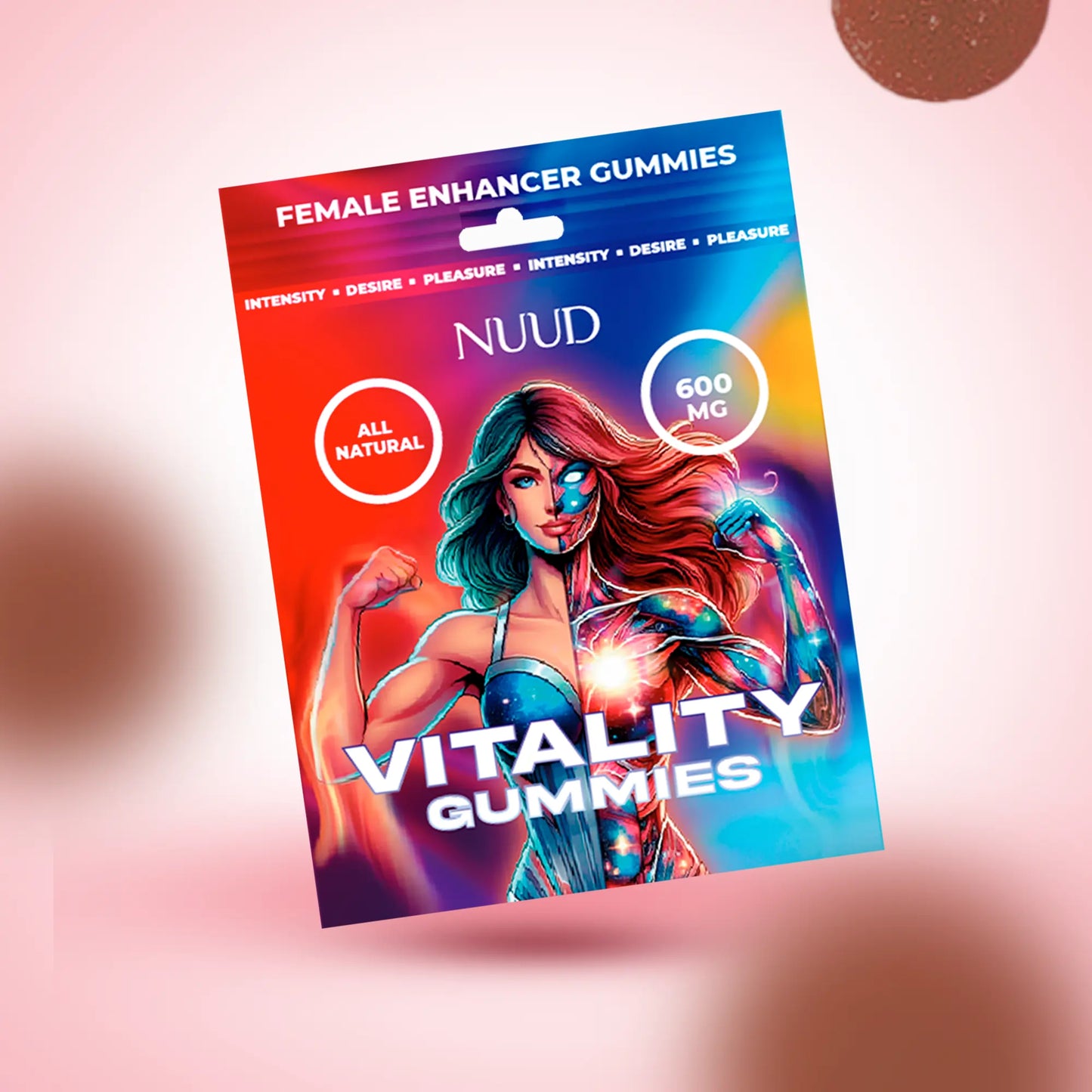 NUUD Vitality Gummies for women packet — all-natural libido support supplement
