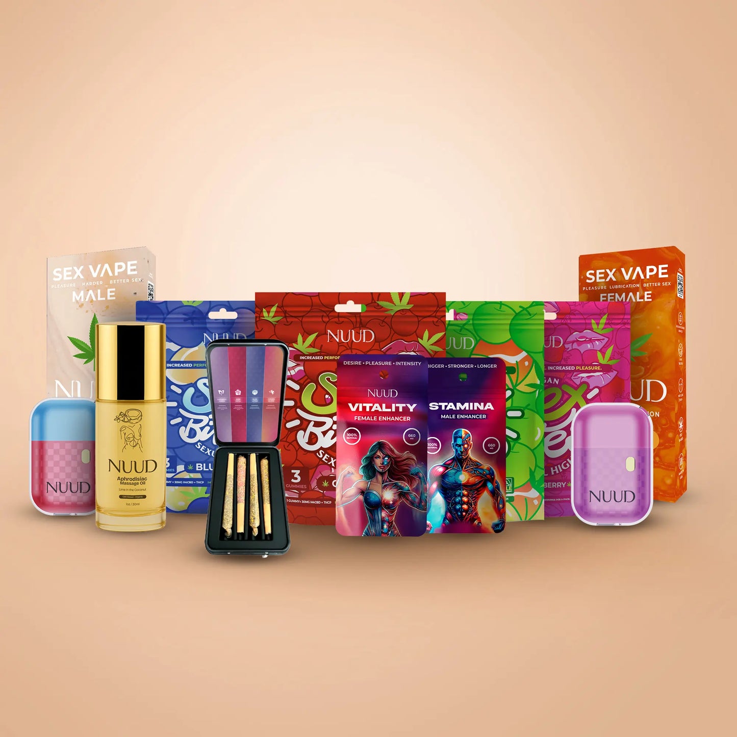 NUUD High On Love Bundle | Ultimate Delta 9 Aphrodisiac Kit for Couples