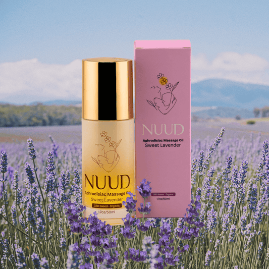 Nuud Aphrodisiac Massage Oil Sweet Lavender Bottle