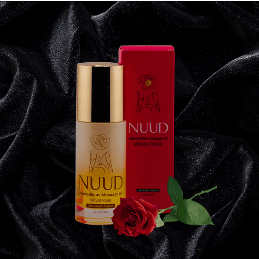 Nuud Aphrodisiac Massage Oil Velvet Rose Bottle