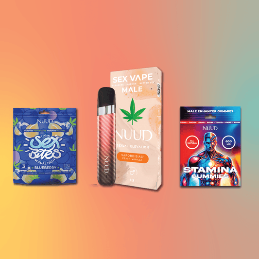 Nuud Men's Pleasure Collection
Gummies and Sex Vape