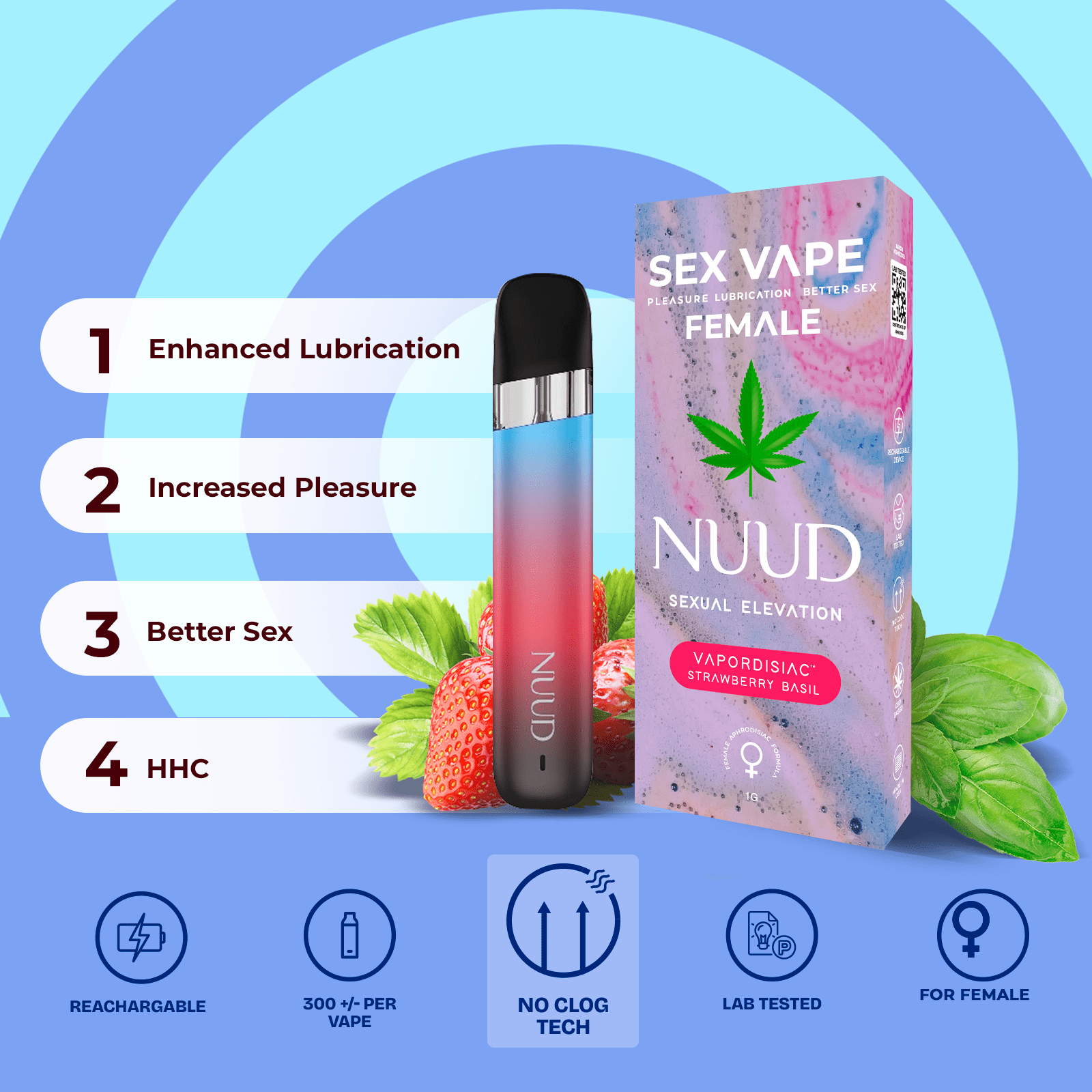 NUUD Sex Vape Pleasure Lubrication for Women Benefits