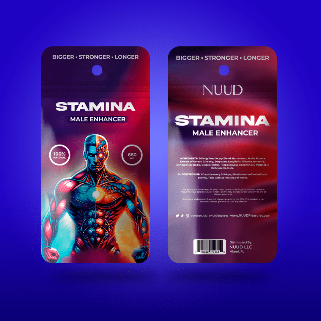 Pouches of Nuud Stamina Male Enhancer 660mg