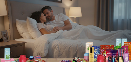 Couple in Bed Redifine Sexual Wellness with NUUD Pleasures