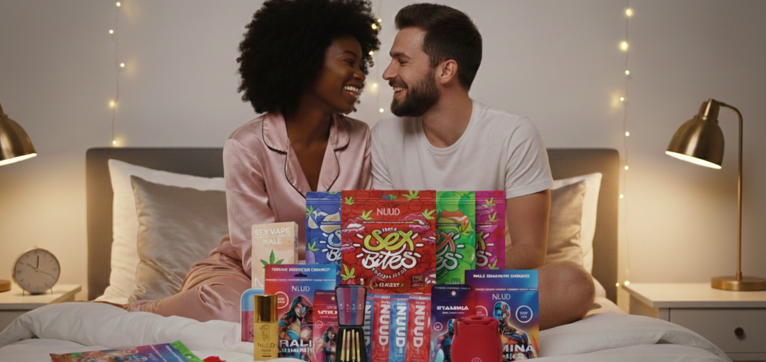 Happy Couple with The NUUD Intimacy Valentine’s Bundle
