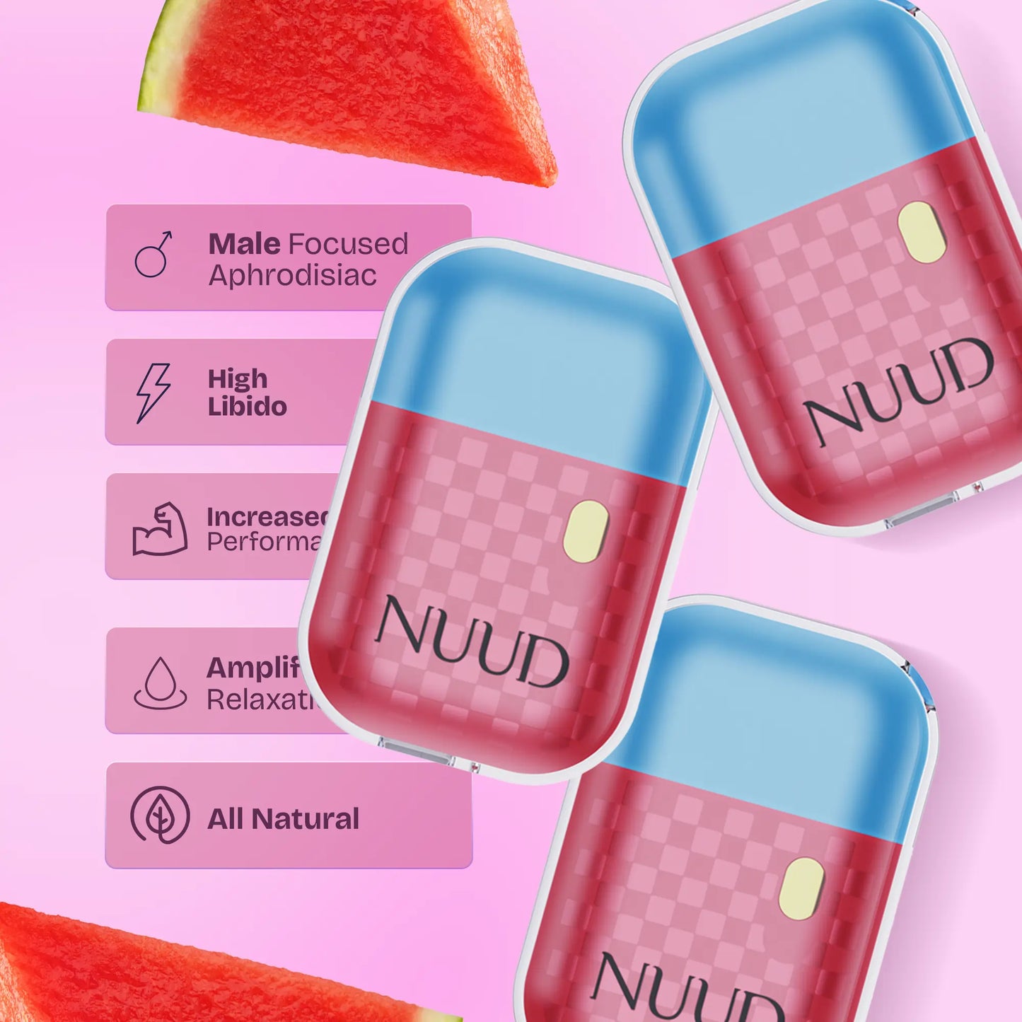 NUUD Aphrodisiac Diffuser for Men | Watermelon Mint Arousal Pen