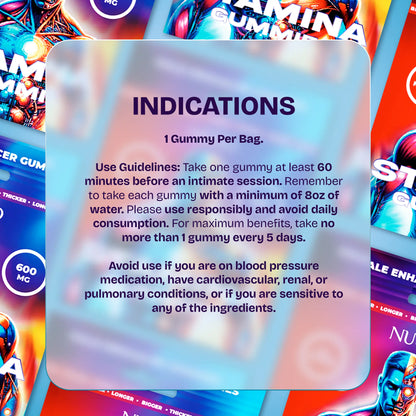 NUUD Stamina Aphrodisiac Gummies - Male Enhancer