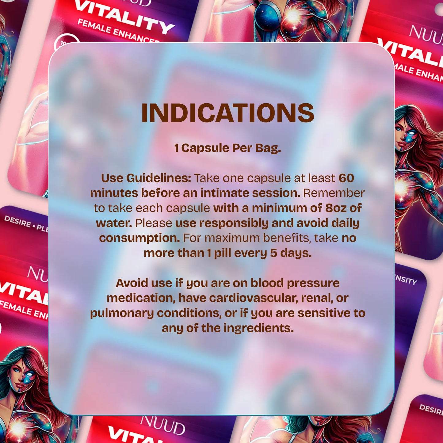 Vitalitäts-Aphrodisiakum-Kapseln - Potenzmittel für Frauen