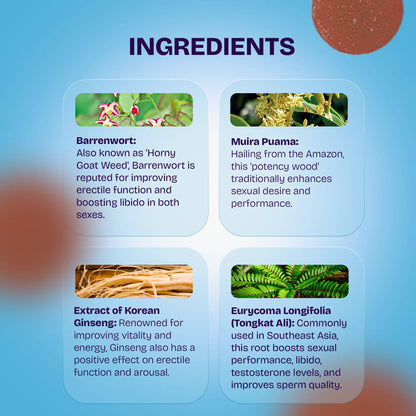 NUUD Stamina Aphrodisiac Gummies - Male Enhancer
