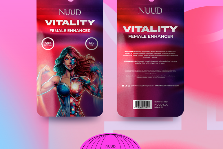 NUUD Libido Enhancers - Étui de 20 unités (Prix unitaire : 6,00 $) 