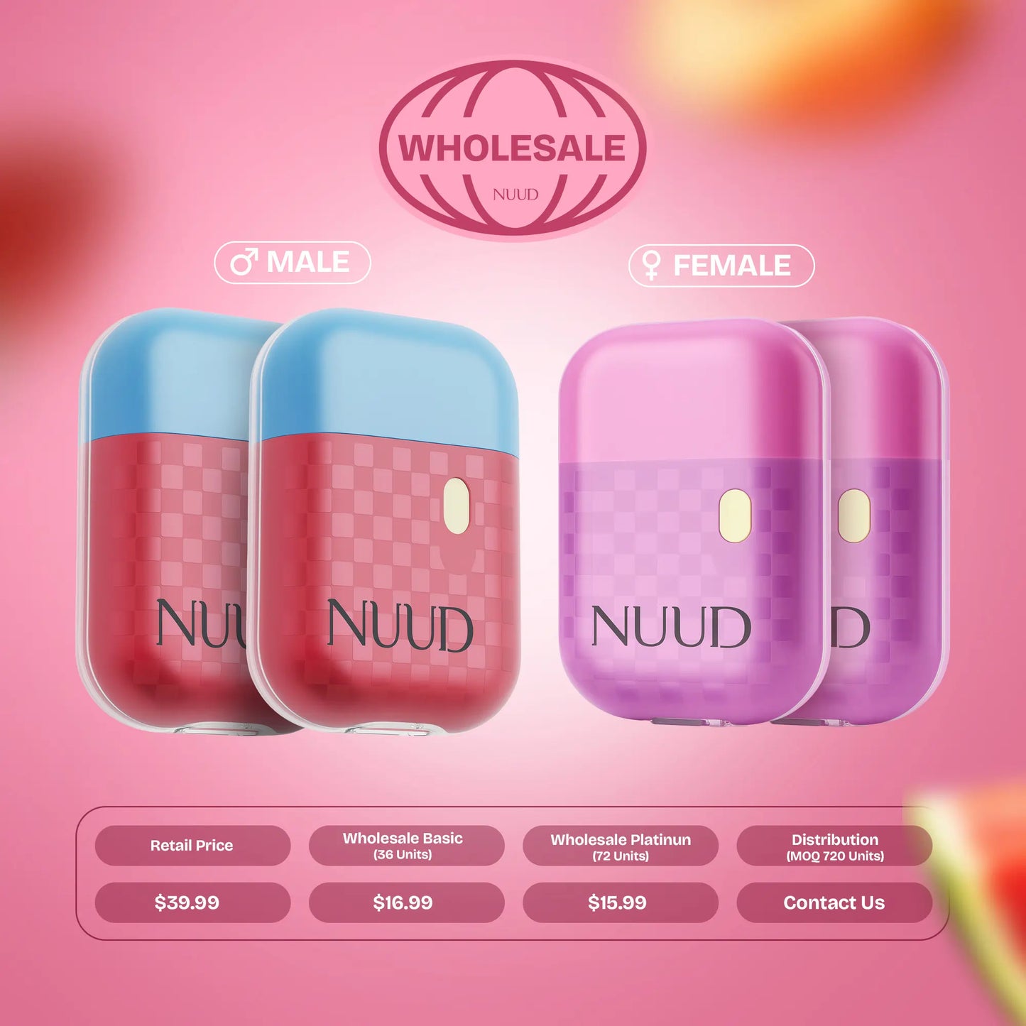 Aphrodisiakum-Vapes – Kiste mit 6 Einheiten (Stückpreis: 16,99 $) 