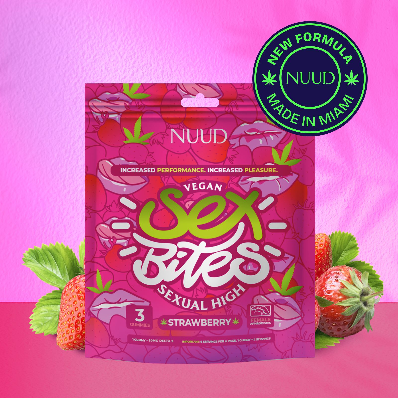 NUUD Aphrodisiac Gummies for Women | Strawberry