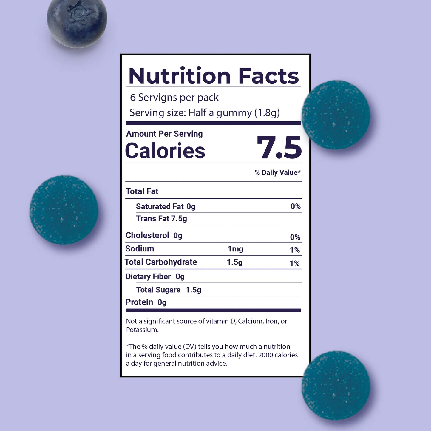 NUUD Aphrodisiac Gummies for Men | Blueberry