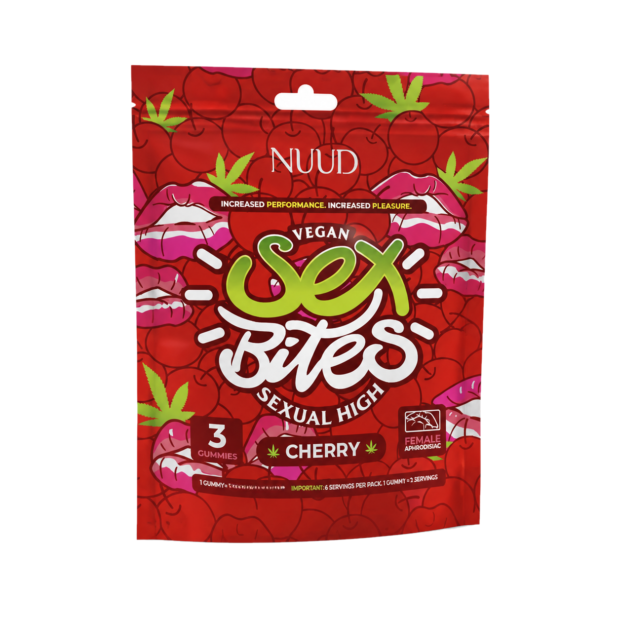 NUUD Cherry Sex Bites aphrodisiac gummies