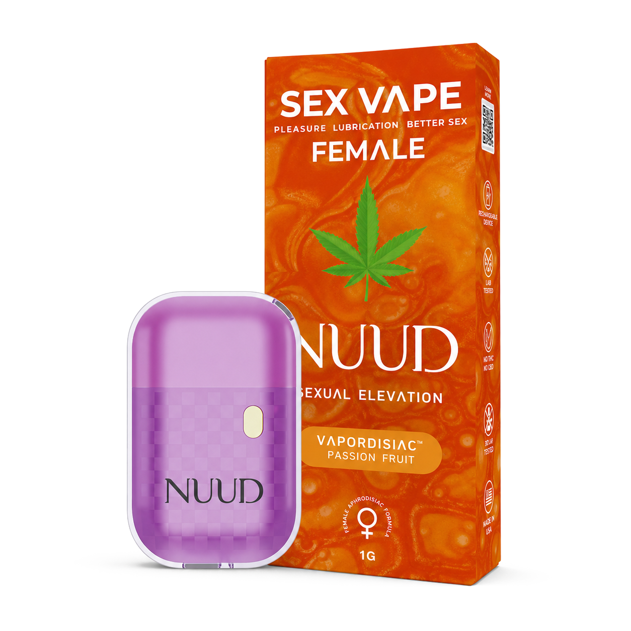 NUUD Passion Fruit aphrodisiac vape