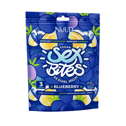 NUUD Blueberry Sex Bites aphrodisiac gummies