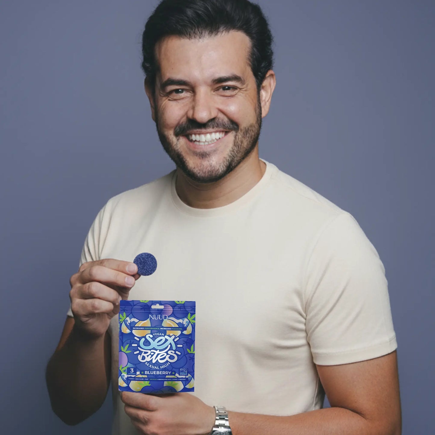 NUUD Aphrodisiac Gummies for Men | Blueberry