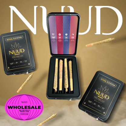 Nuud Aphrodisiac Pre-Rolls in Travel Cases