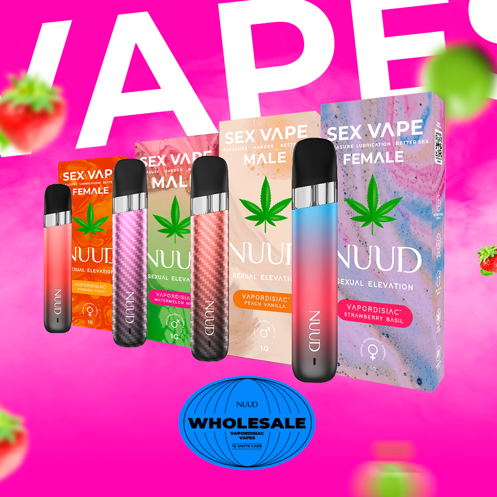 Nuud Aphrodisiac Vapes Assorted Flavors for Him and Her