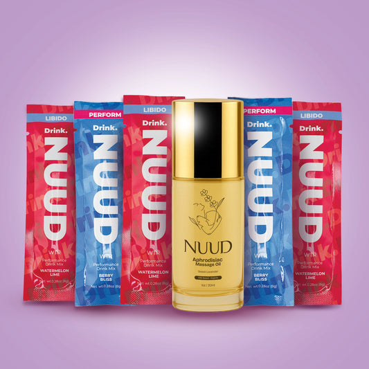 NUUD Bundle | Drink Waters and Massage Oil