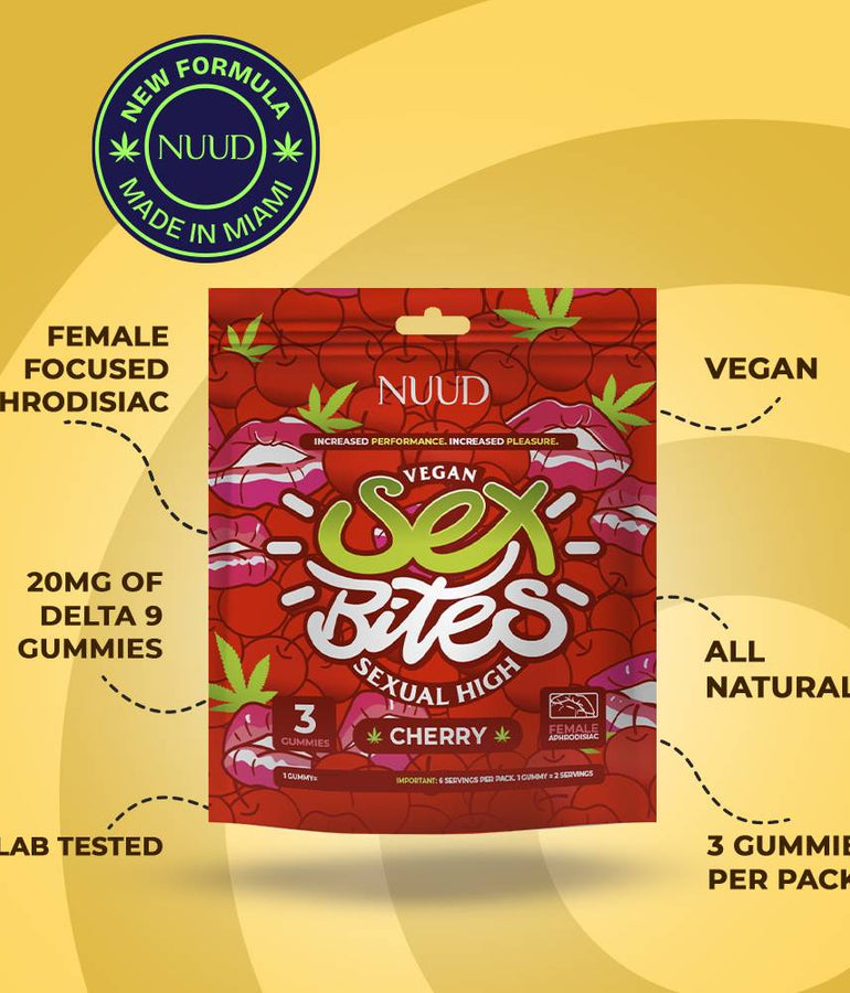 Nuud Female Libido 3 Gummies Sex Bites Benefits