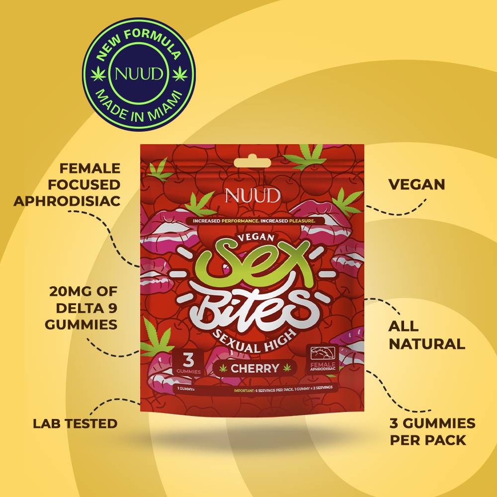 Nuud Female Libido 3 Gummies Sex Bites Benefits
