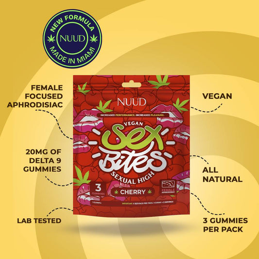 Nuud Female Libido 3 Gummies Sex Bites 