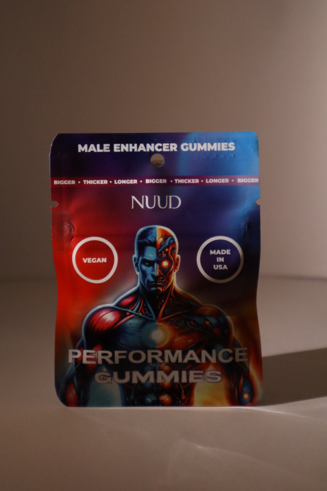 NUUD Stamina Gummies for Men - real product pack photo