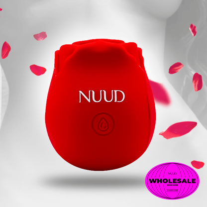 NUUD Rose is an elegantly designed suction and pulsing vibrator