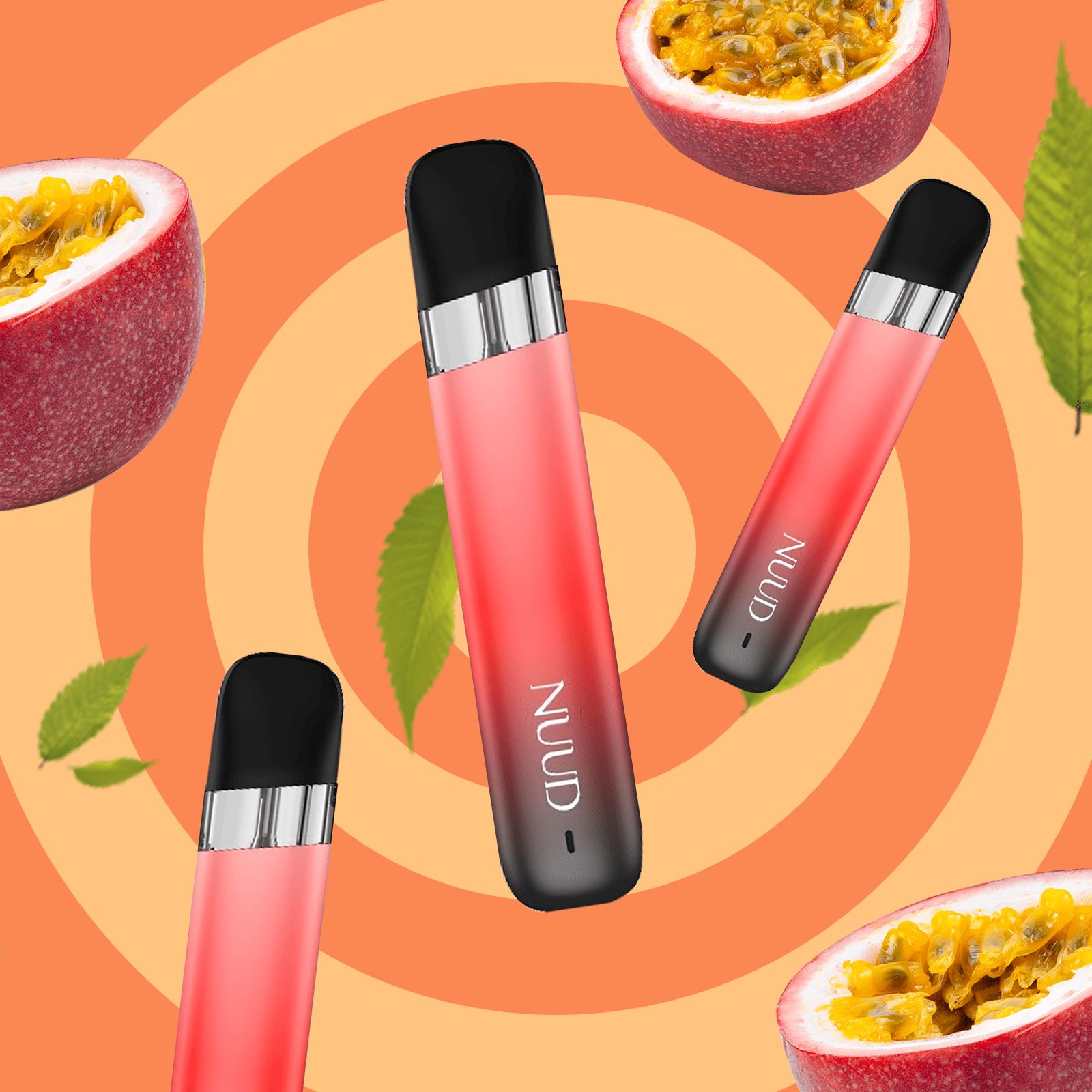 NUUD Sex Vape Pleasure Lubrication Passion Fruit for Women 3 Vapes