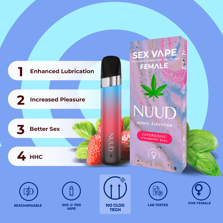 NUUD Sex Vape Pleasure Lubrication for Women Benefits