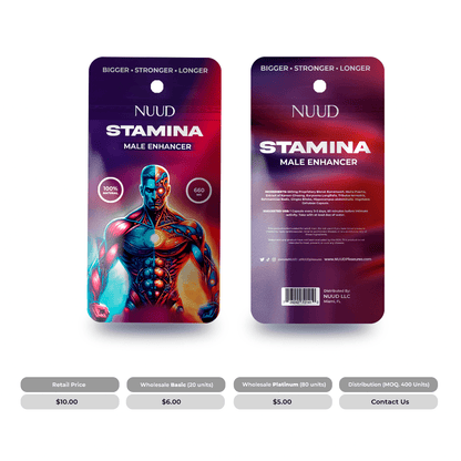 Pouches of Nuud Stamina Male Enhancer Prices by Package