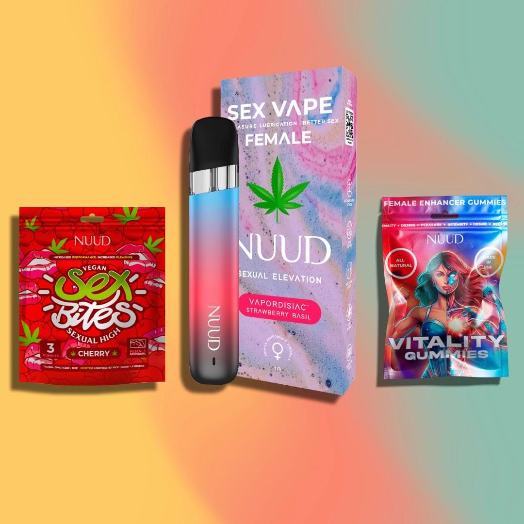 Nuud Women's Pleasure Collection
Gummies and Sex Vape